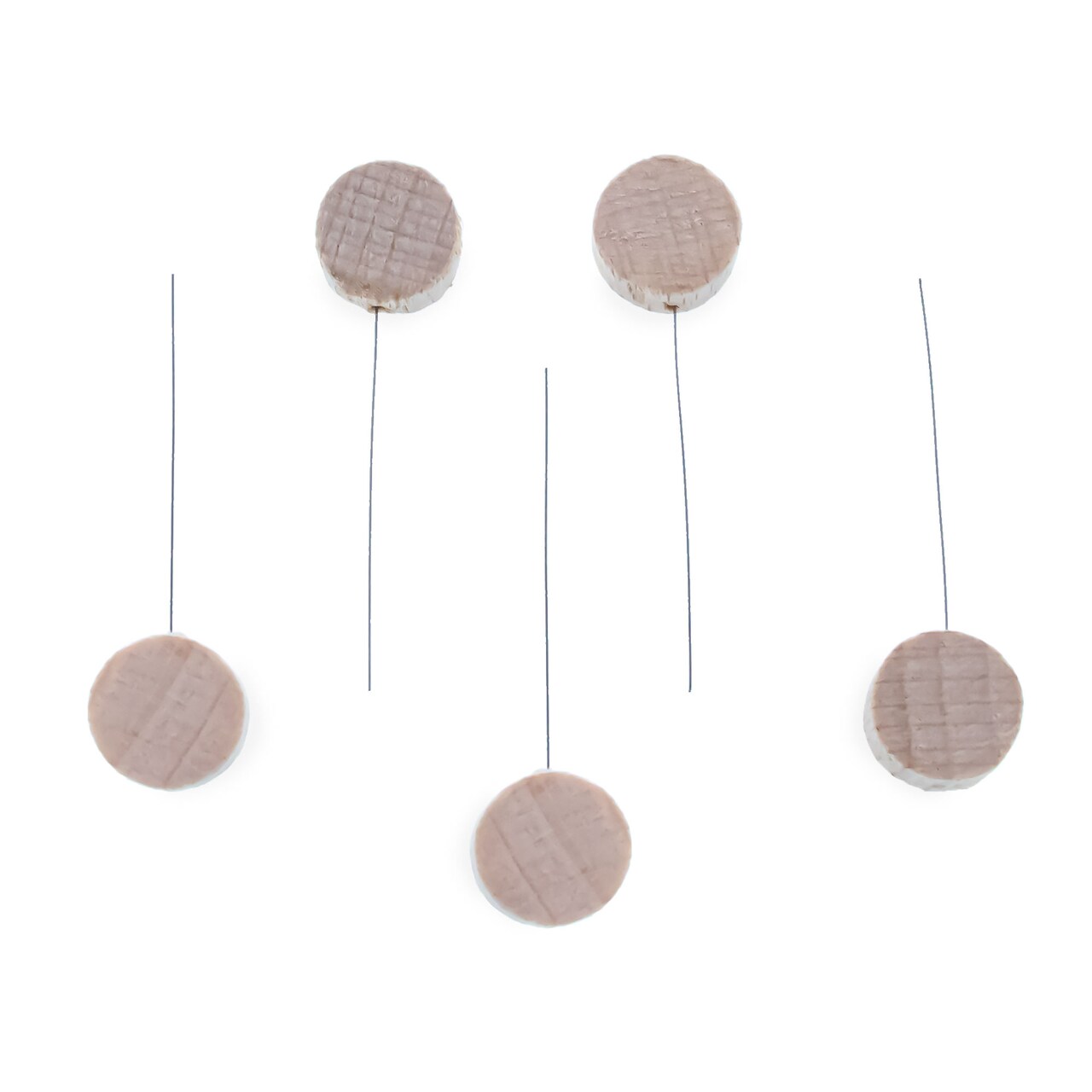 Set of 5 Wooden Handle Cleaning Wires for 0.2 - 0.7 mm Tip Kistka Hot Wax Pens
